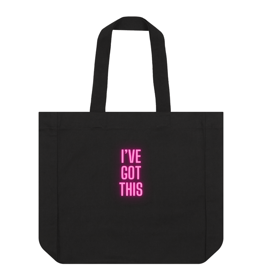 Black I've Got This Shopping Tote Bag