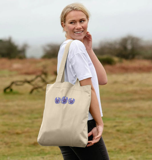 Cornflower Organic Cotton Tote Bag