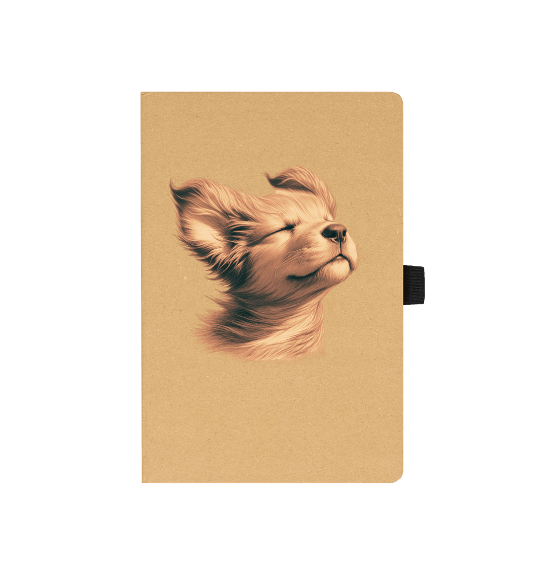 Kraft PUPPY IN THE BREEZE RECYCLED NOTEBOOK