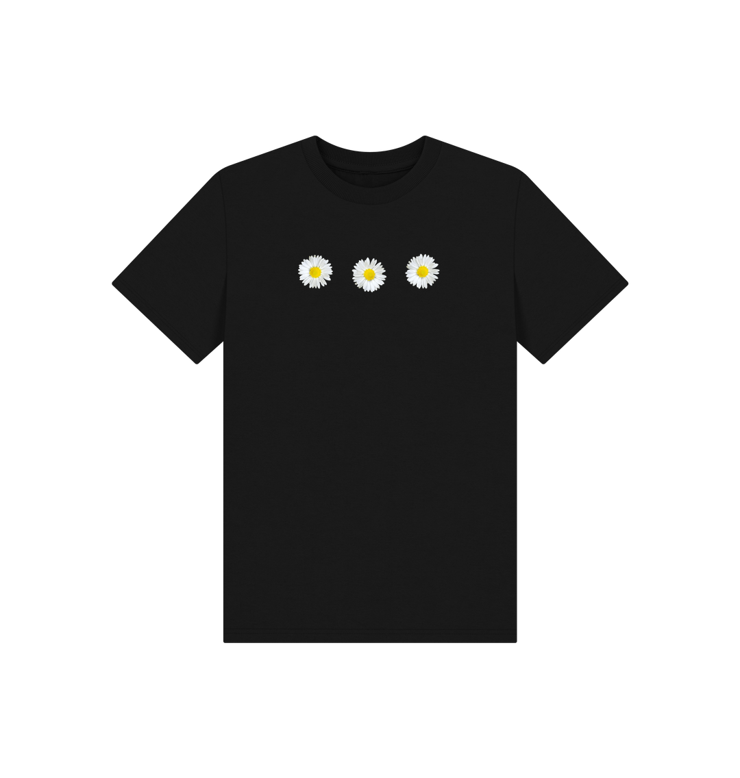 Black Daisy Chain Kid's T-Shirt