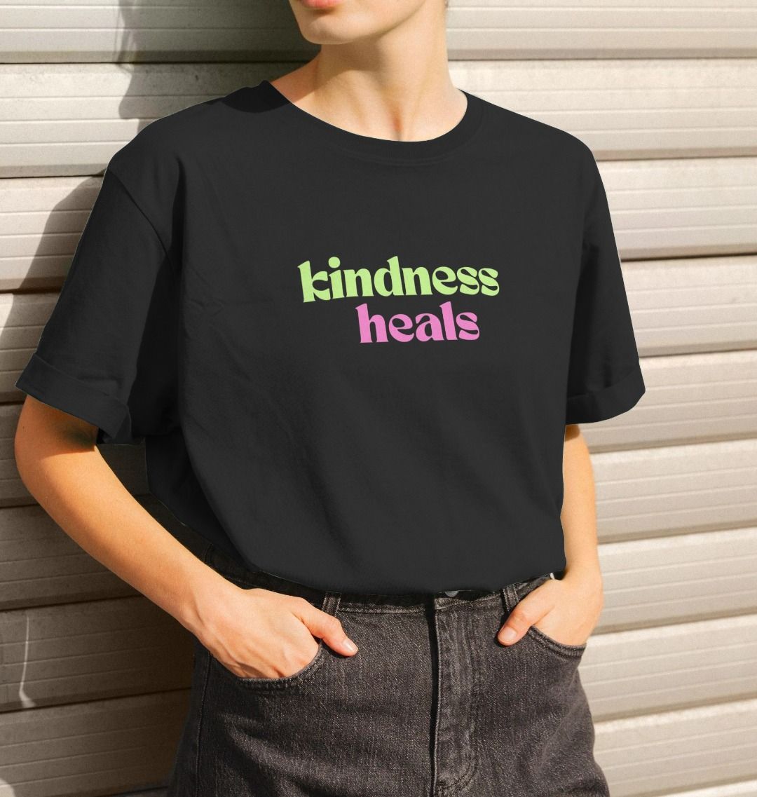 Kindness Heals. Women's Relaxed Fit Organic Cotton T-Shirt