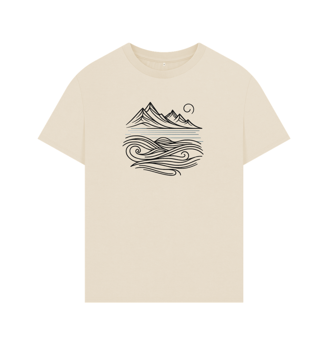 Oat Men's Organic Oversized Landscape T-Shirt