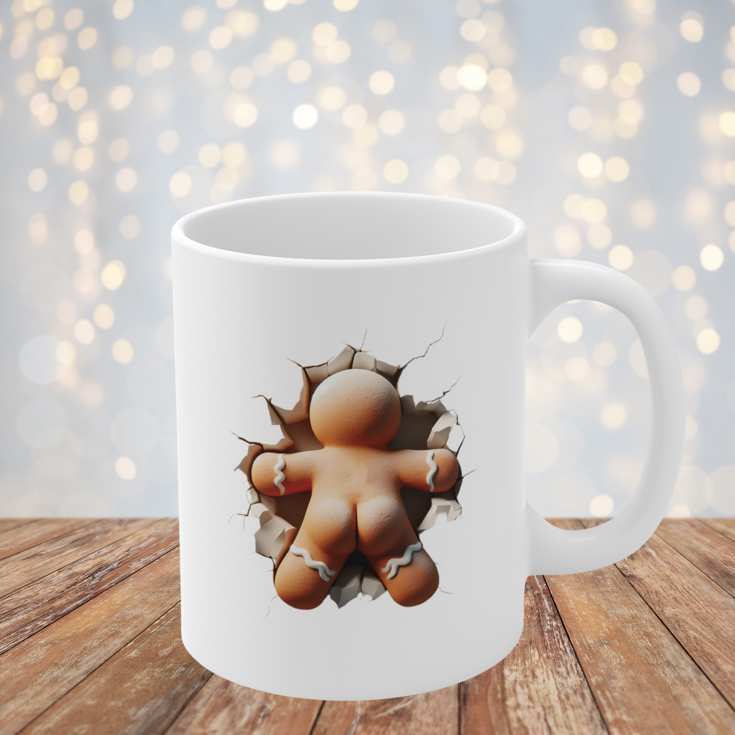 Festive Gingerbread | Christmas Mug | Secret Santa | Mug Gift | Funny Xmas | Cute Christmas | Gingerbread Man |  Gingerbread bottom |