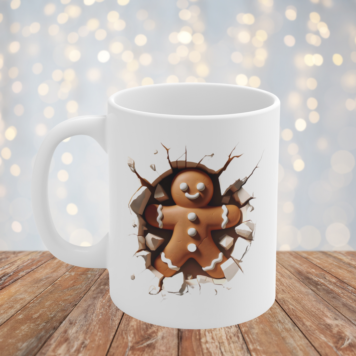 Festive Gingerbread | Christmas Mug | Secret Santa | Mug Gift | Funny Xmas | Cute Christmas | Gingerbread Man |  Gingerbread bottom |