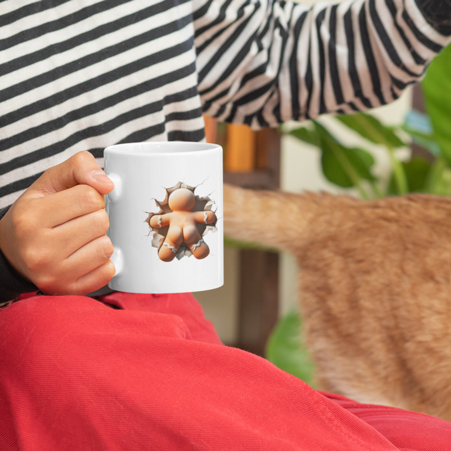 Festive Gingerbread | Christmas Mug | Secret Santa | Mug Gift | Funny Xmas | Cute Christmas | Gingerbread Man |  Gingerbread bottom |