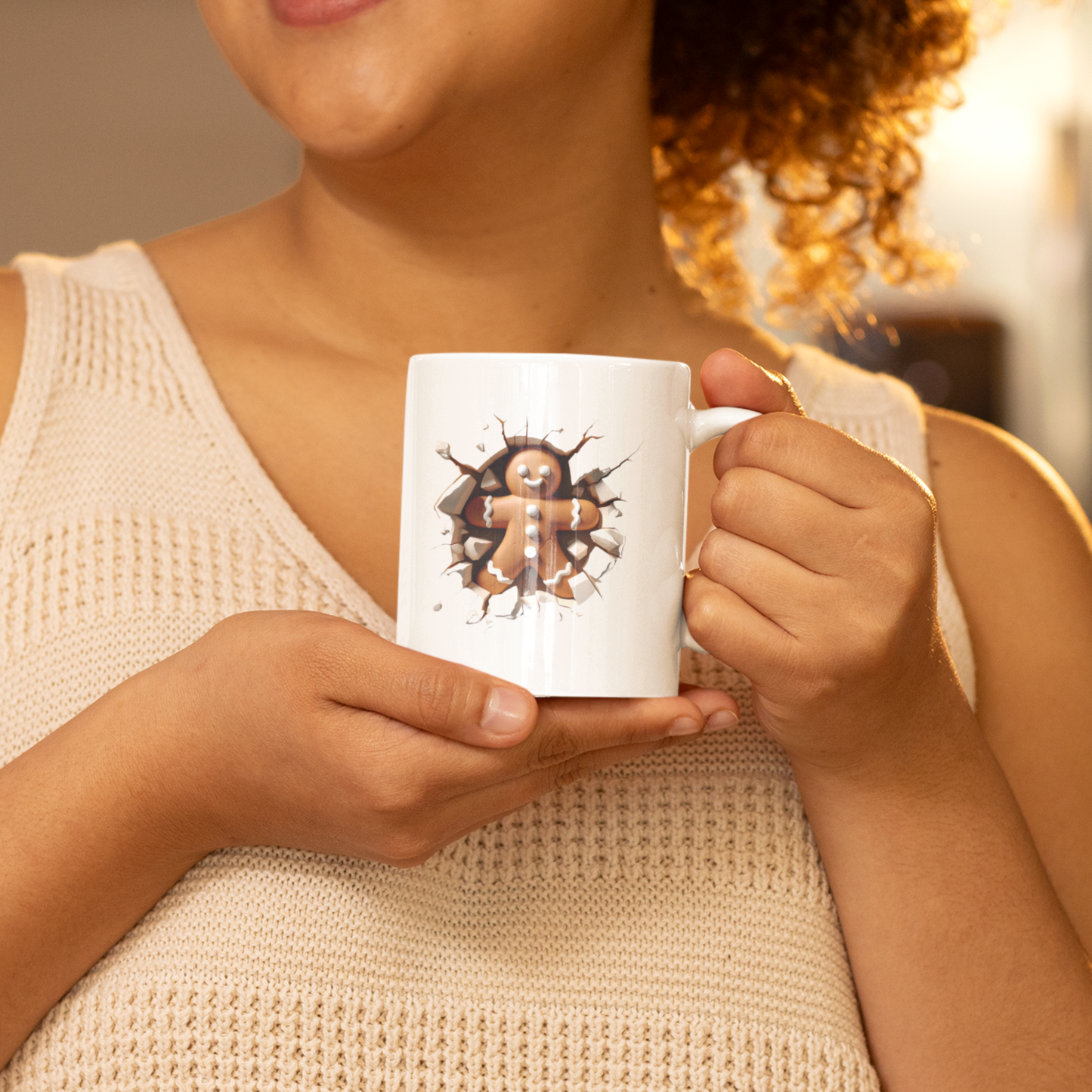 Festive Gingerbread | Christmas Mug | Secret Santa | Mug Gift | Funny Xmas | Cute Christmas | Gingerbread Man |  Gingerbread bottom |