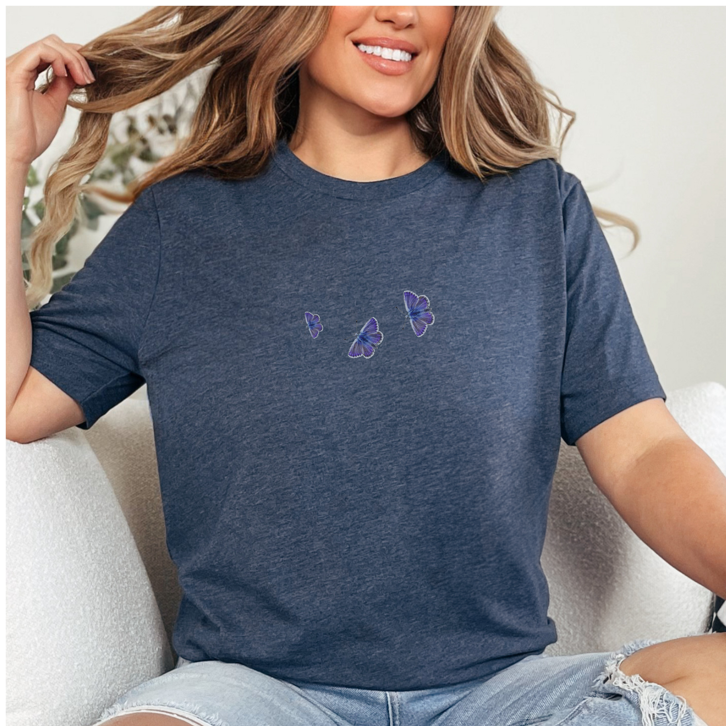 Blue Brimstone Butterfly T-Shirt