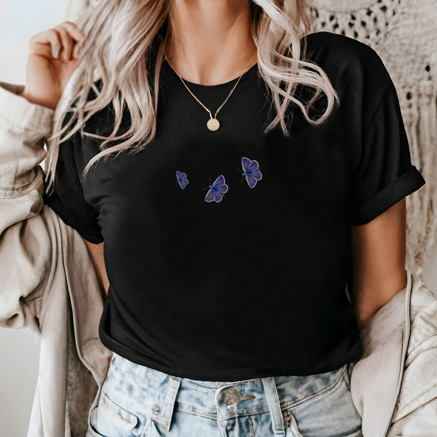 Blue Brimstone Butterfly T-Shirt