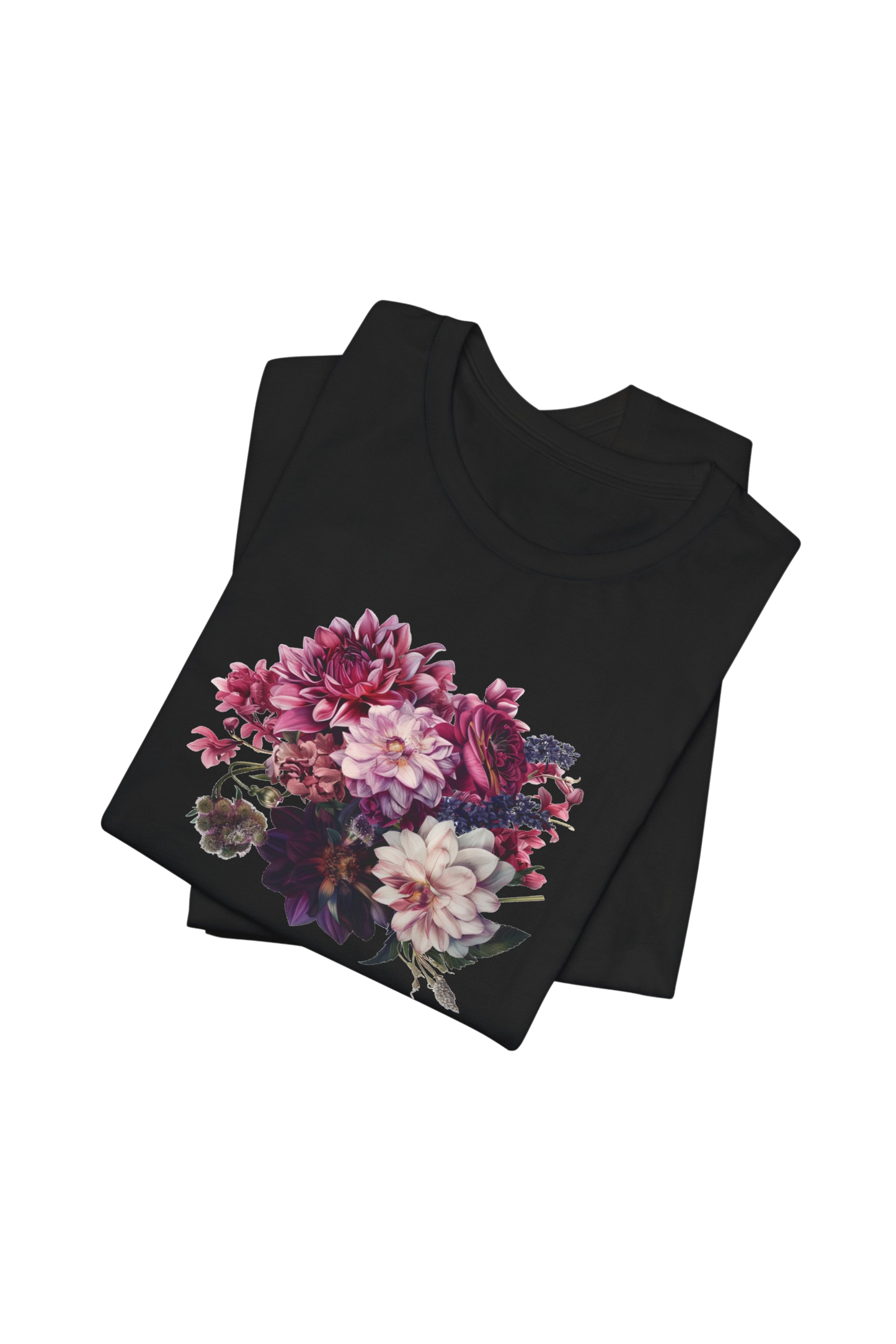 Soft Goth Boho Chrysanthemum Oversized Women's Tee