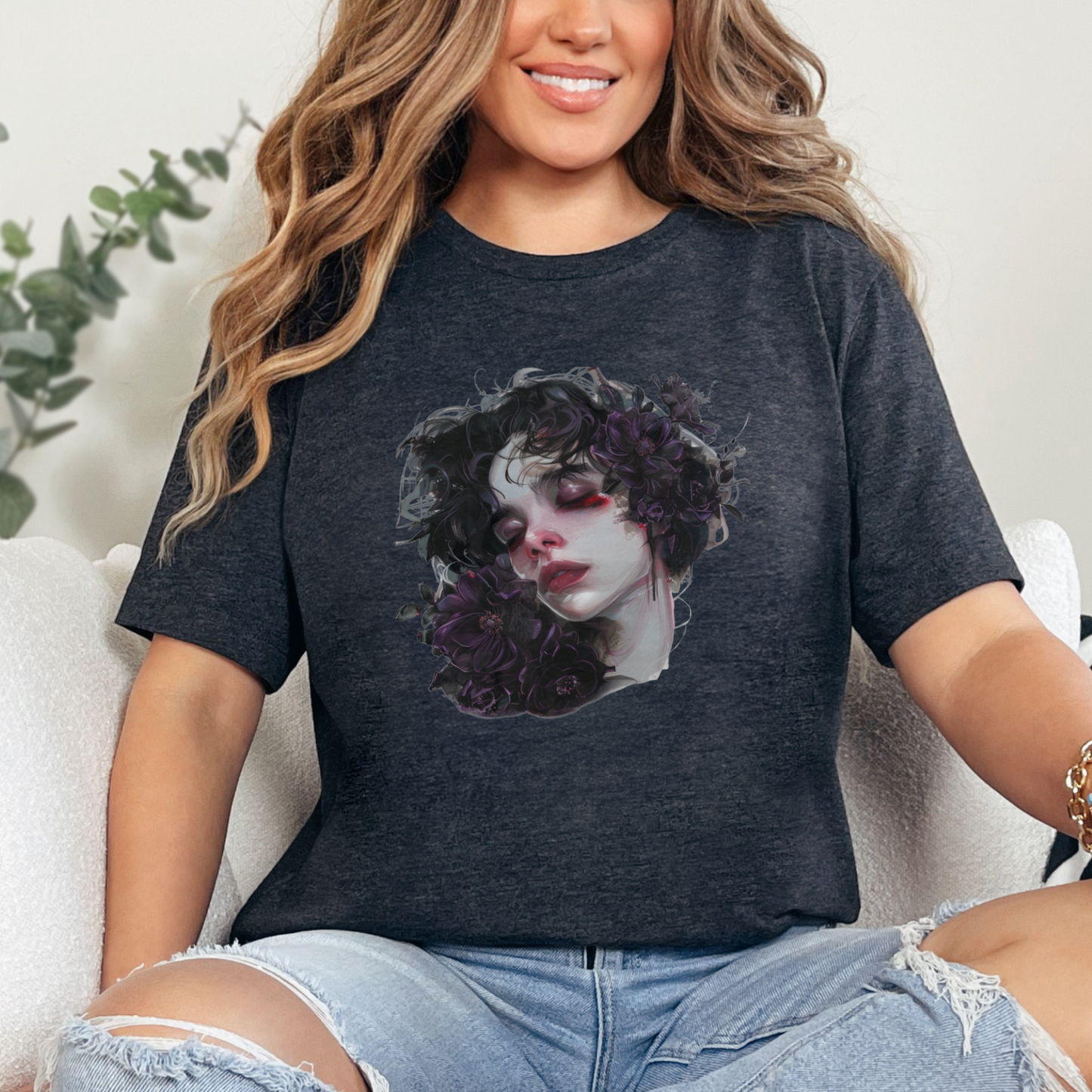 CAMISETA BOHO NIÑA GÓTICA