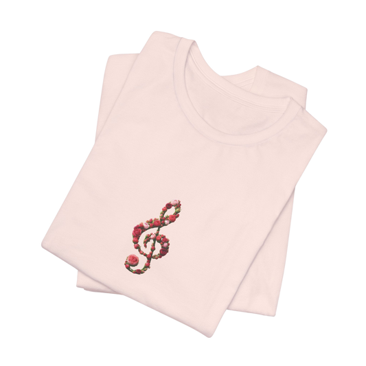 Rose Treble Clef T-shirt