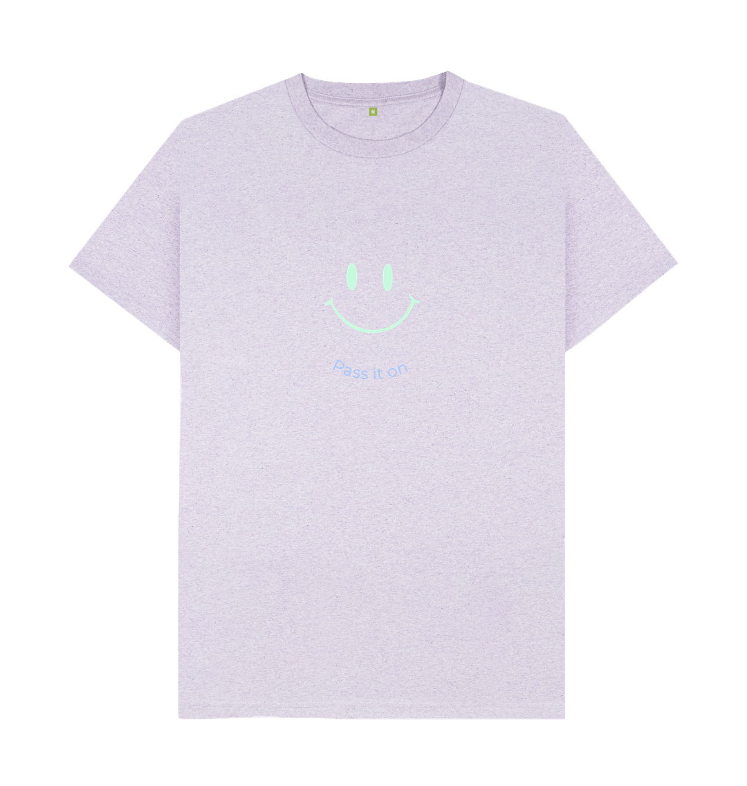 Light Purple Pass it on smiley face Tee