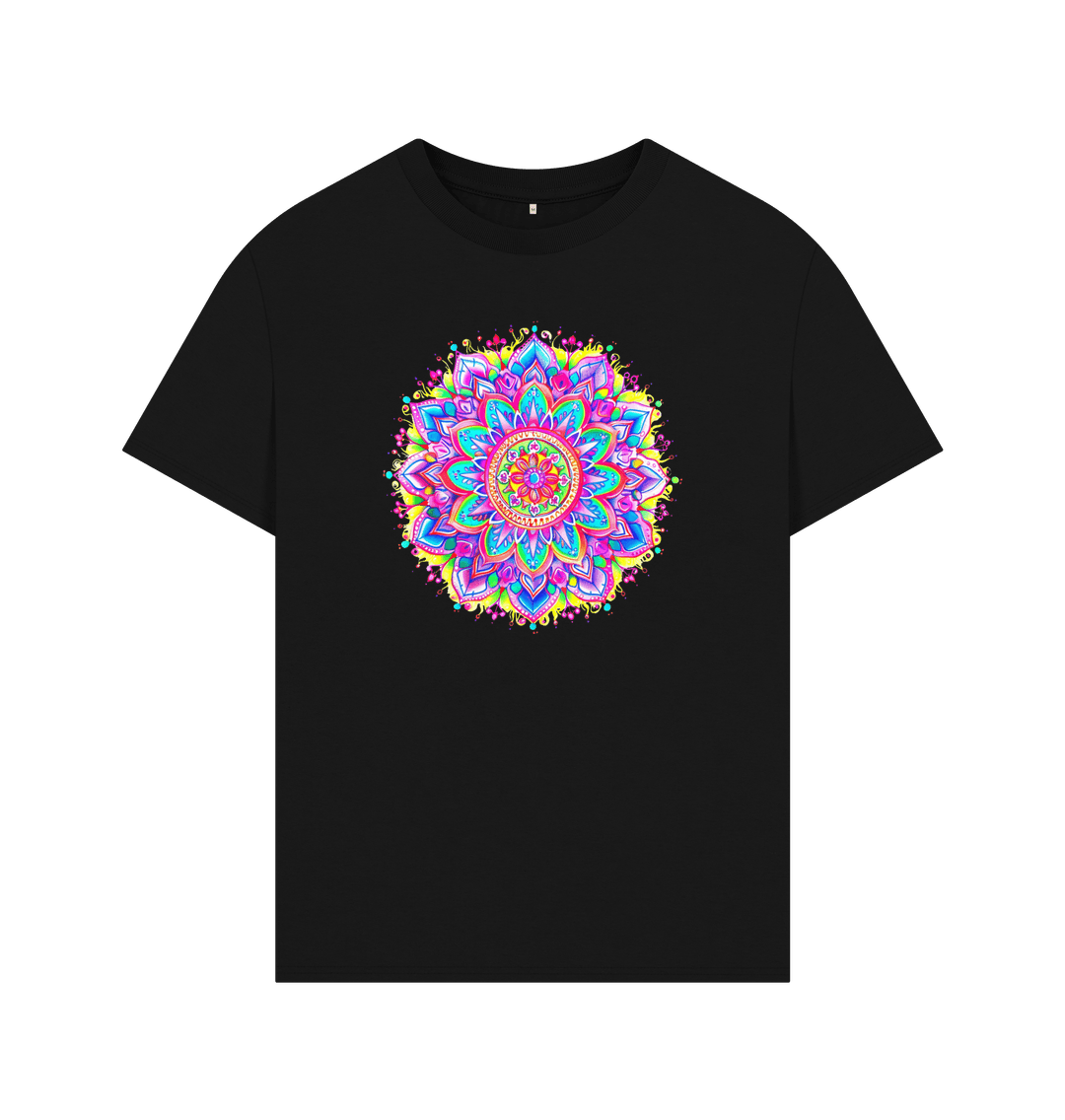 Black Mens' Festival Tee - Illuminate the vibes!