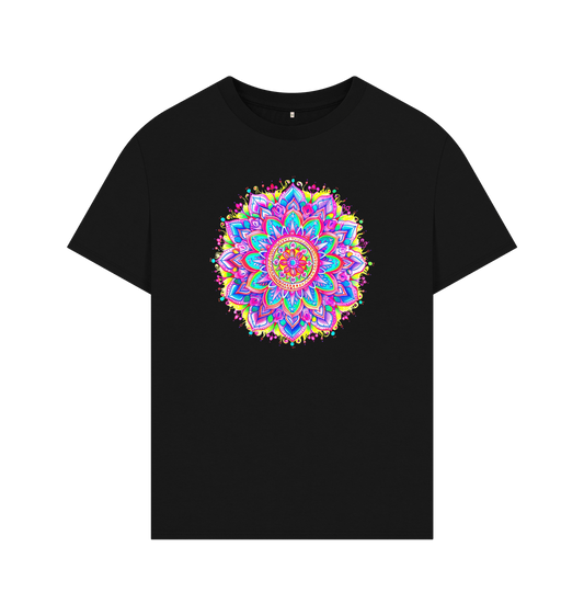 Black Mens' Festival Tee - Illuminate the vibes!