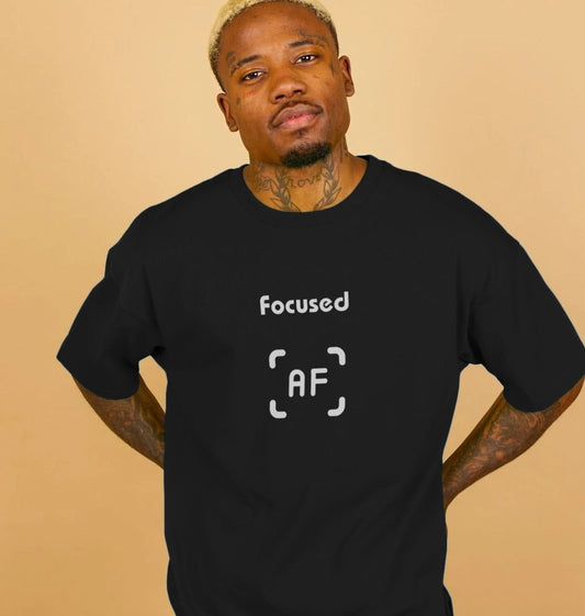 Focused AF Men's Oversized Photography T-Shirt