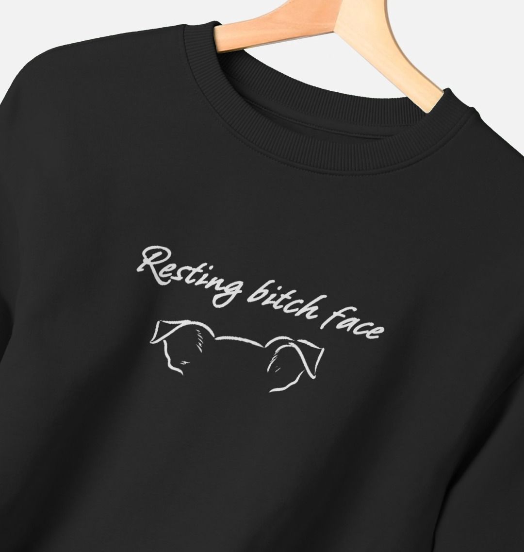 Resting Bitch Face - Women's Organic Cotton Relaxed Fit Sweatshirt