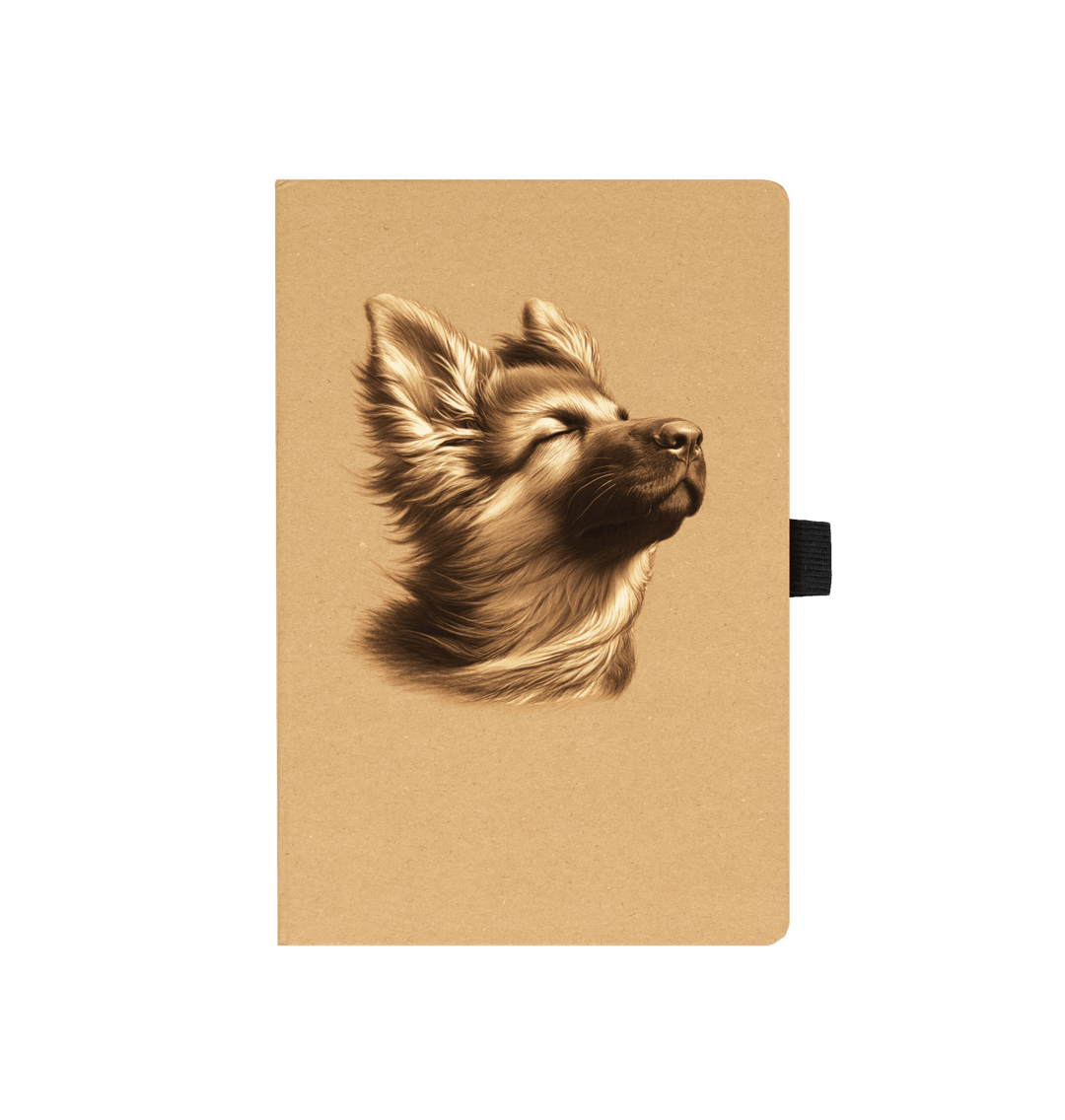 Kraft GERMAN SHEPHERD PUPPY RECYCLED NOTEBOOK