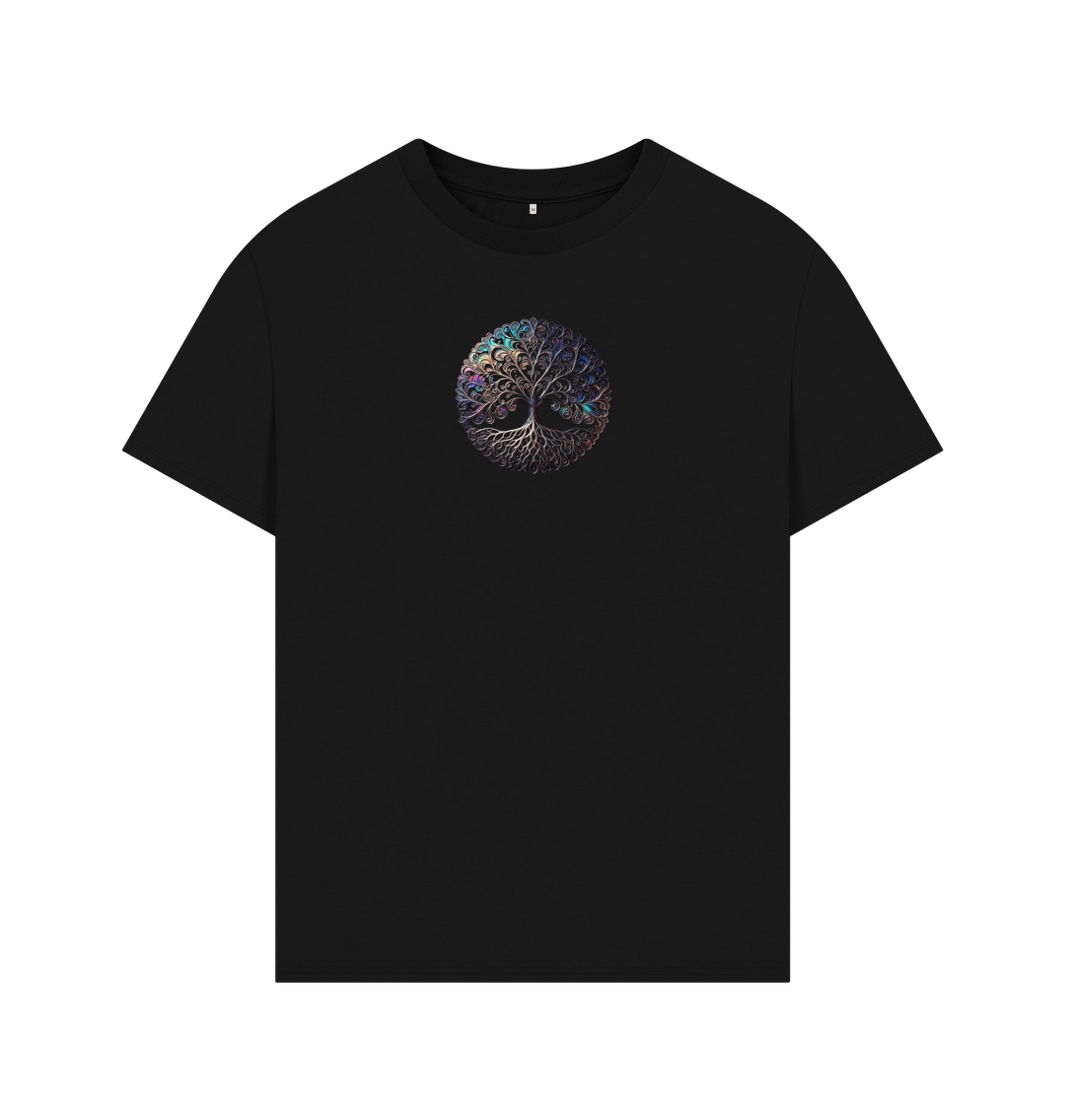 Black Tree of Life T-Shirt Organic Oversized T-Shirt