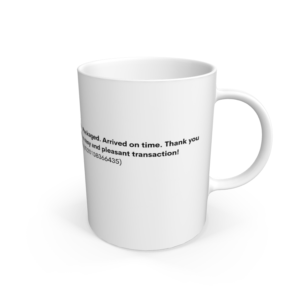 White Funny Review FWB Ceramic Mug.