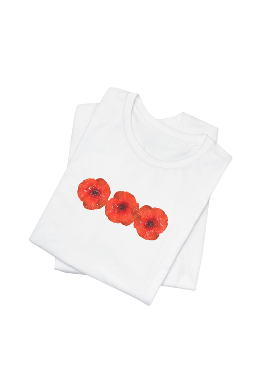 CAMISETA AMAPOLAS ROJAS