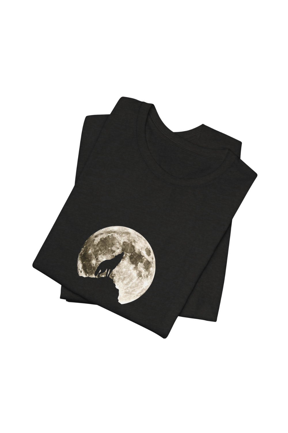 CAMISETA LOBO SILUETA ​​LUNA