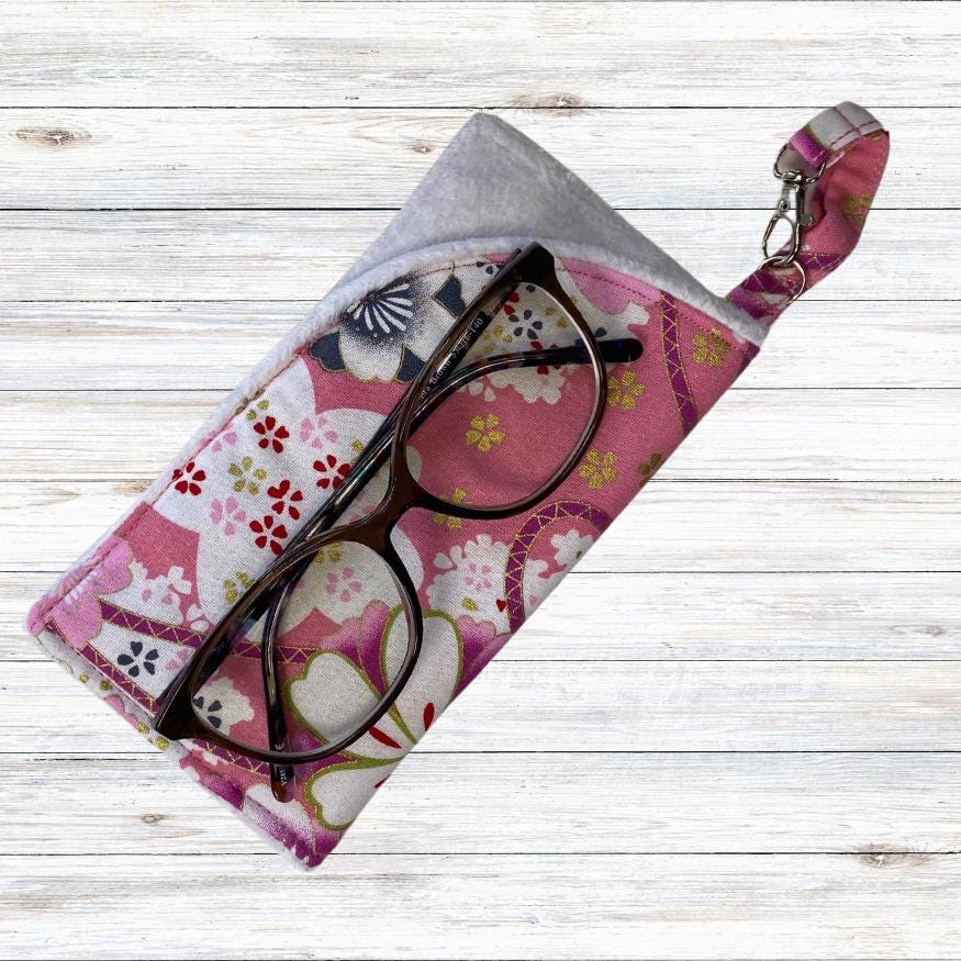 Handmade Soft Glasses Case | Padded Glasses Case | Sunglasses Sleeve | Reading Glasses Case | Fabric Glasses Case | Handmade Fabric Gift