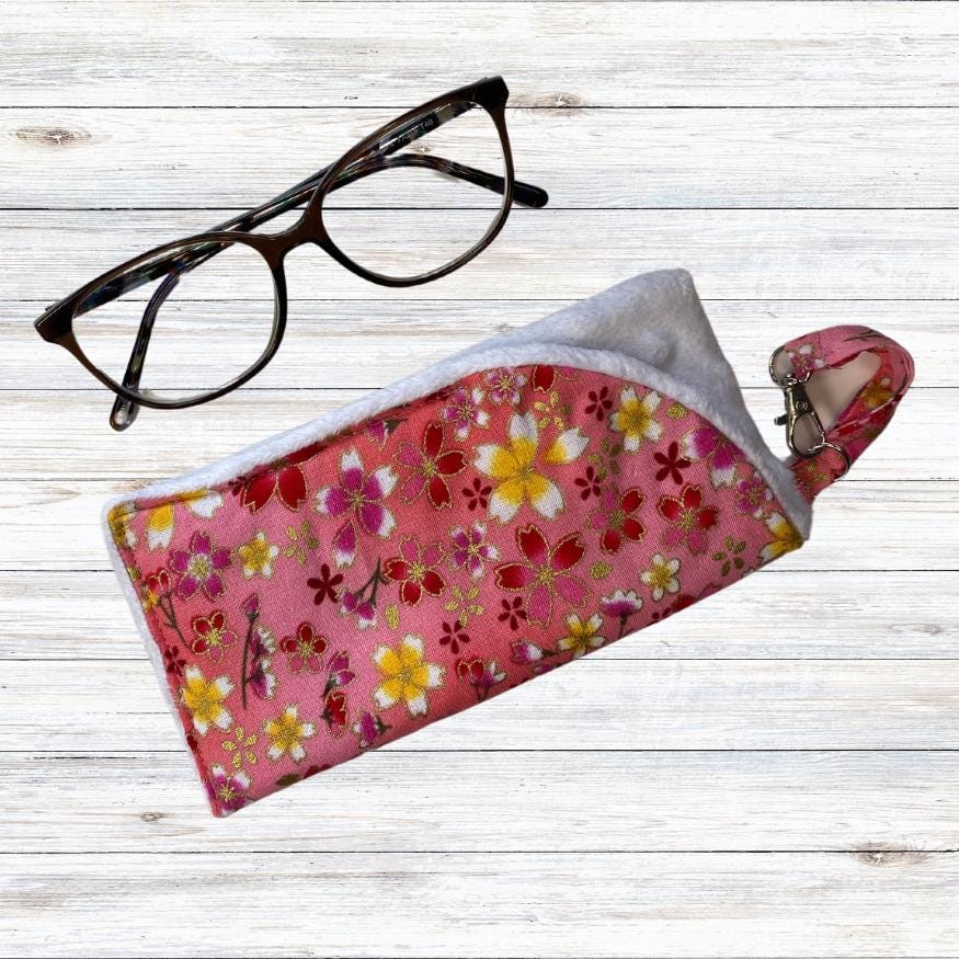 Handmade Soft Glasses Case | Padded Glasses Case | Sunglasses Sleeve | Reading Glasses Case | Fabric Glasses Case | Handmade Fabric Gift