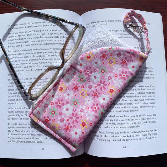 Handmade Soft Glasses Case | Padded Glasses Case | Sunglasses Sleeve | Reading Glasses Case | Fabric Glasses Case | Handmade Fabric Gift