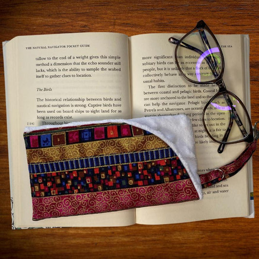 Handmade Soft Glasses Case | Padded Glasses Case | Sunglasses Sleeve | Reading Glasses Case | Fabric Glasses Case | Handmade Fabric Gift