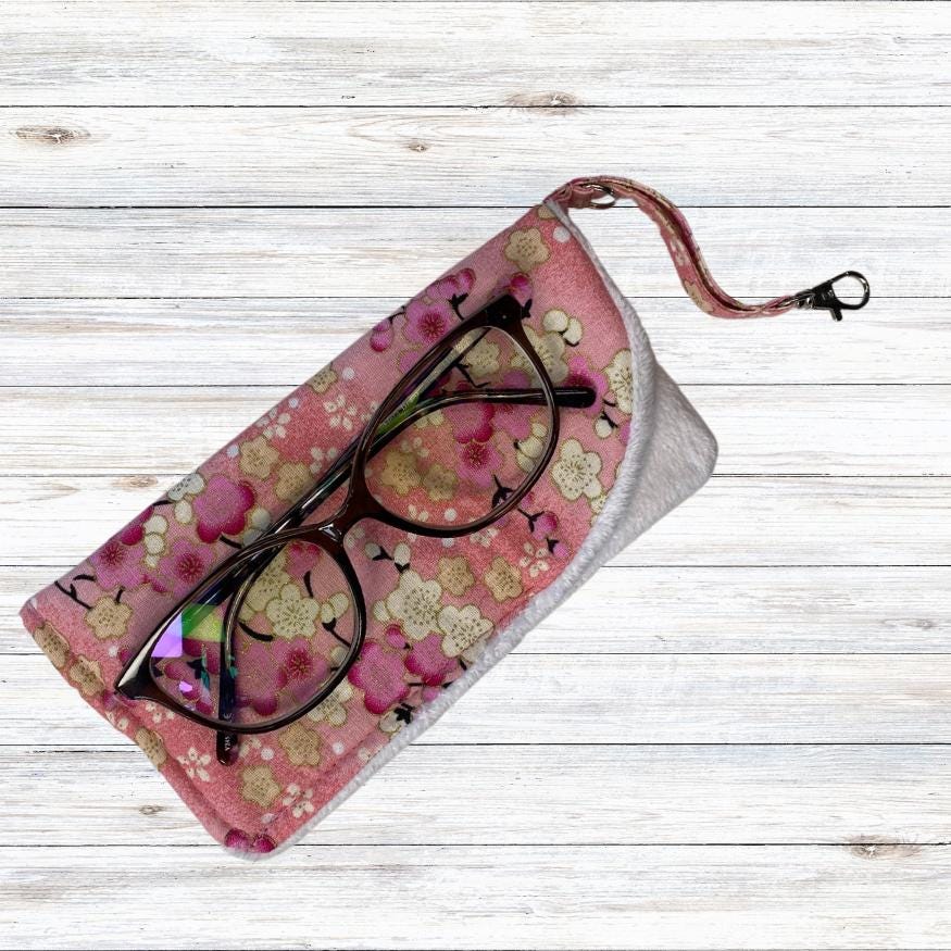 Handmade Soft Glasses Case | Padded Glasses Case | Sunglasses Sleeve | Reading Glasses Case | Fabric Glasses Case | Handmade Fabric Gift