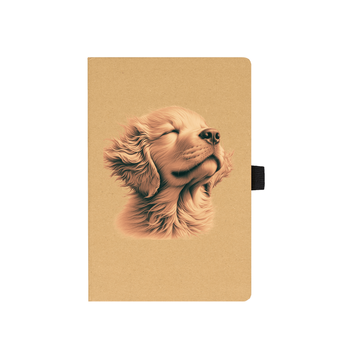 Kraft GOLDEN RETRIEVER PUPPY IN THE BREEZE RECYCLED NOTEBOOK