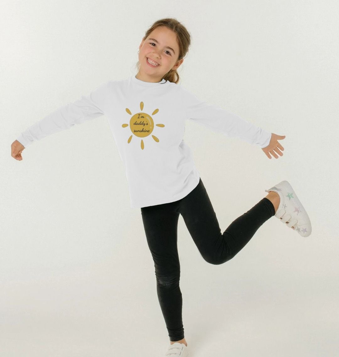 I'm Daddy's Sunshine | Organic Cotton Kid's Long-Sleeved T-shirt