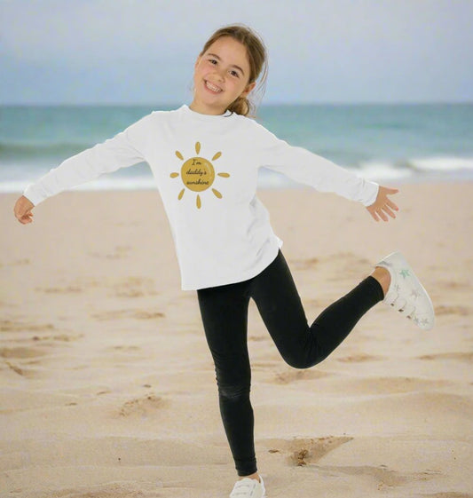 I'm Daddy's Sunshine | Organic Cotton Kid's Long-Sleeved T-shirt