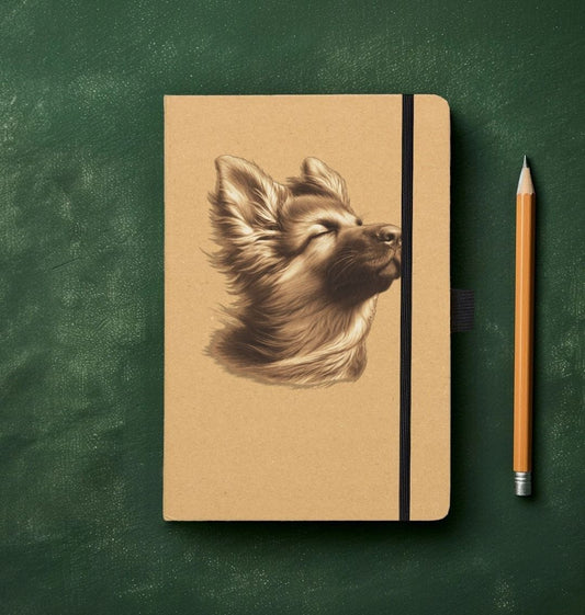 German Shepherd Puppy Recycled Notebook