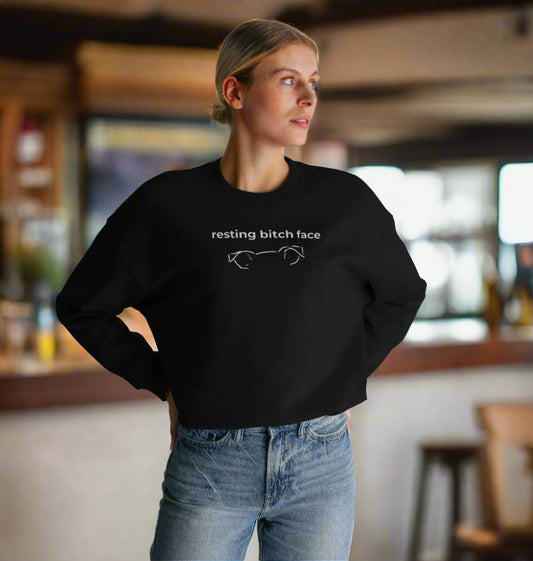 Resting Bitch Face - Women's Organic Cotton Jumper