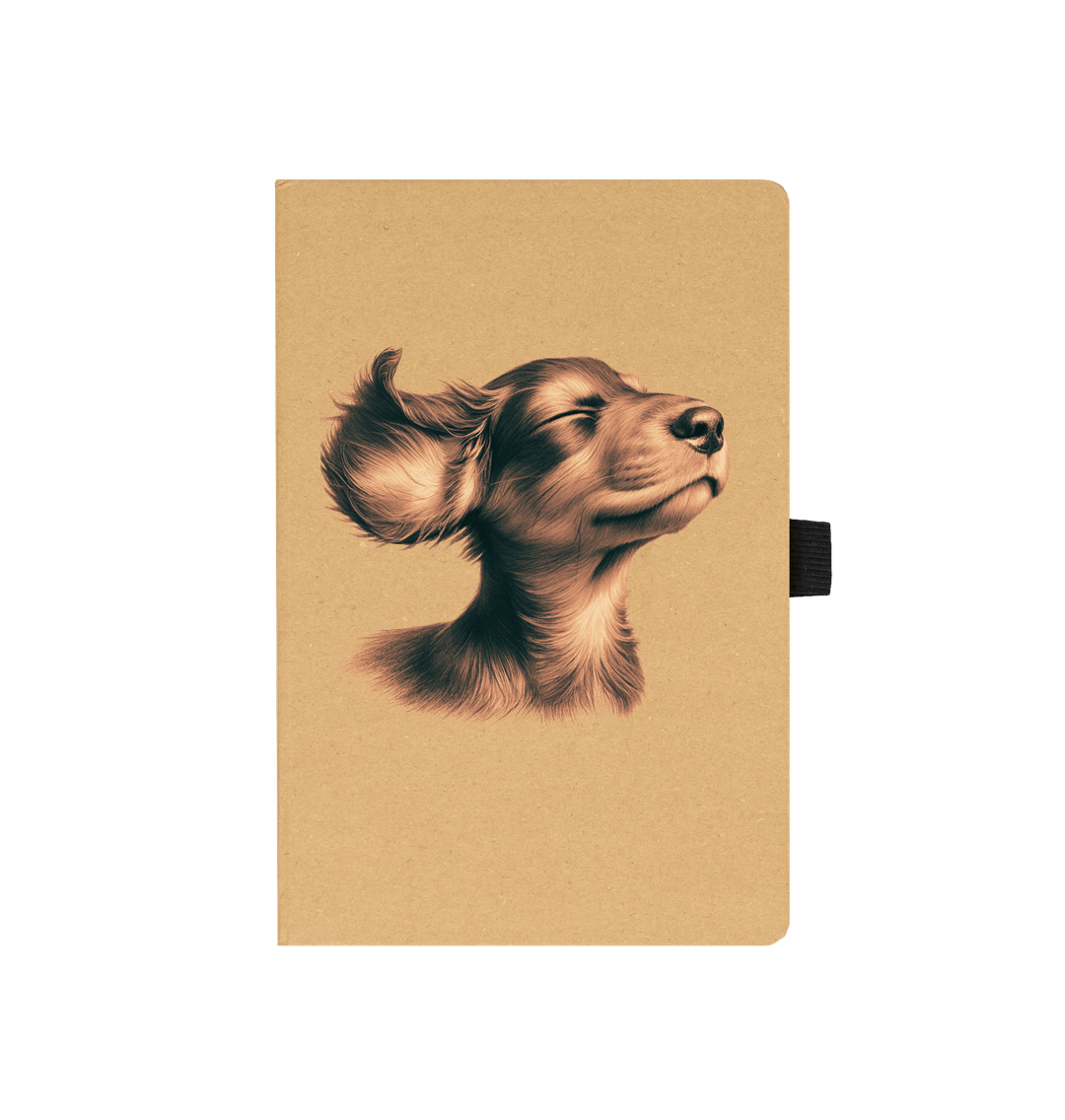 Kraft DACHSUND PUPPY RECYCLED NOTEBOOK