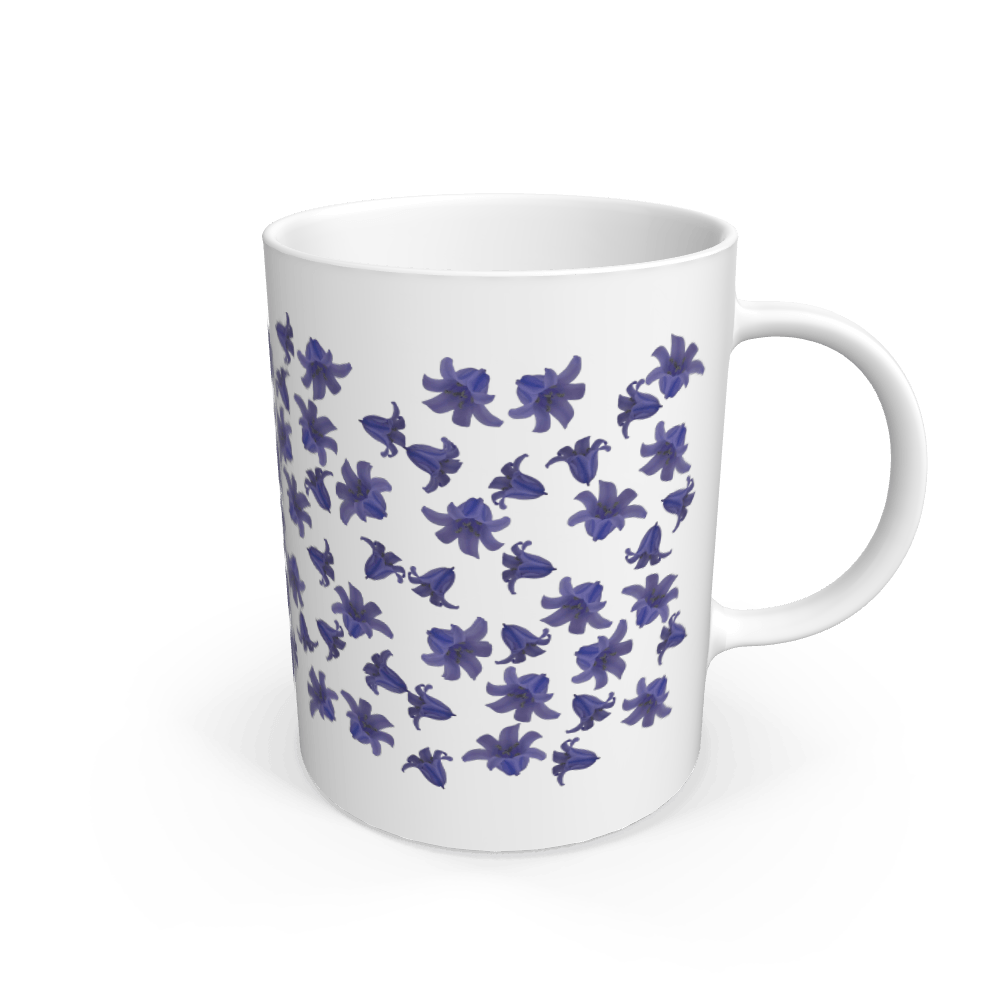 White The Belle of the Blues Mug