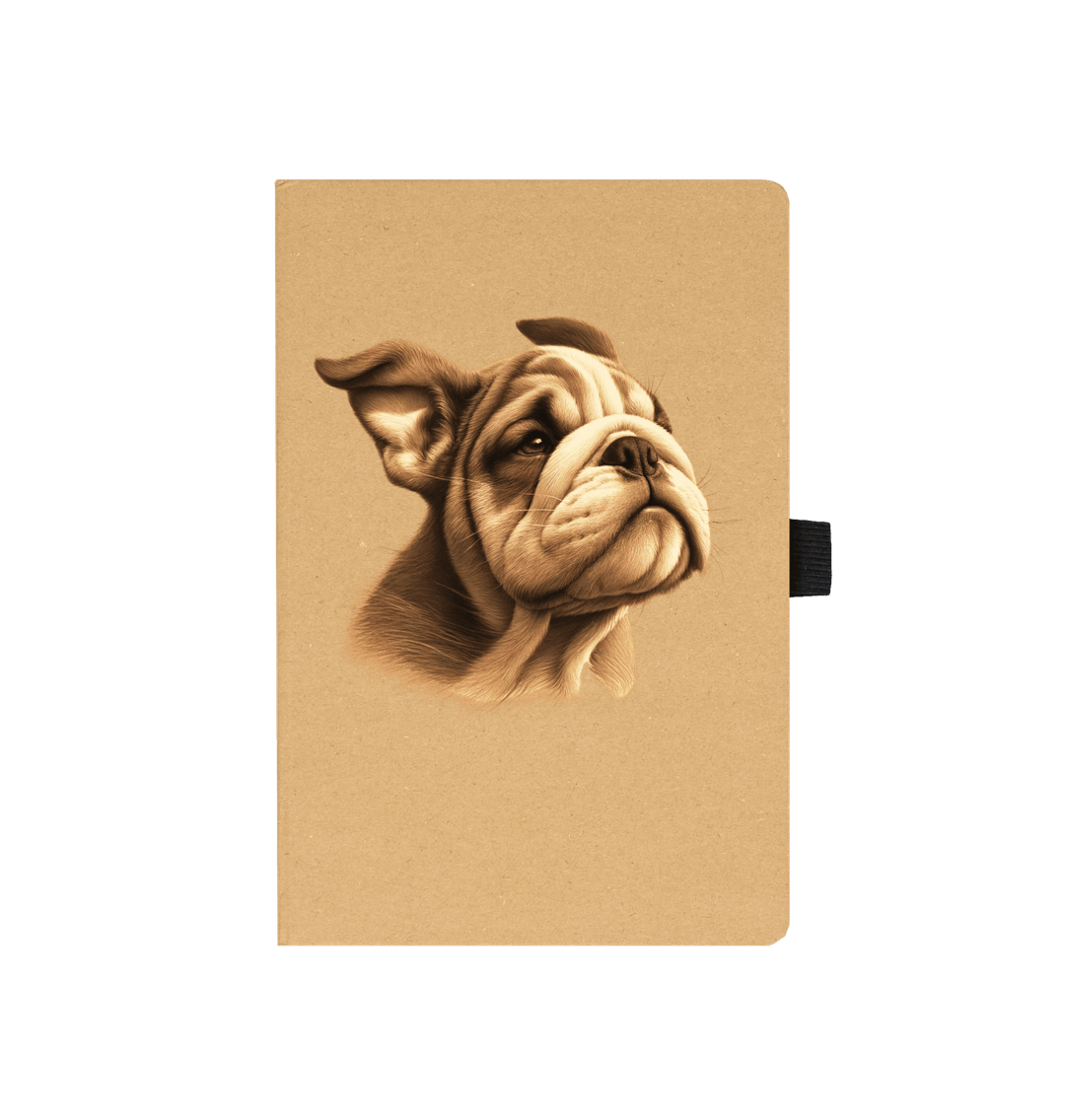 Kraft BRITISH BULLDOG PUPPY RECYCLED NOTEBOOK