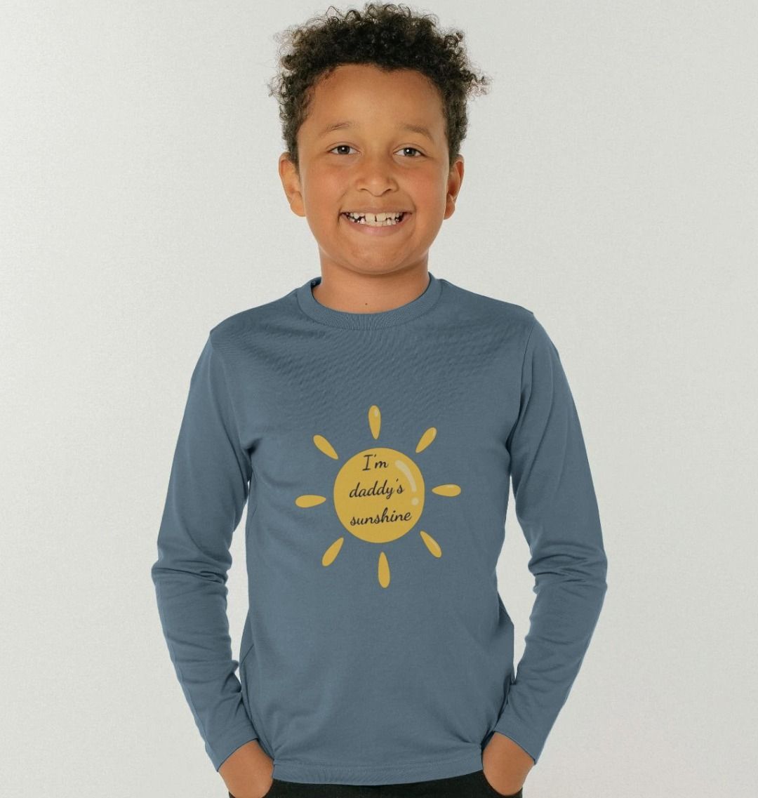 I'm Daddy's Sunshine | Organic Cotton Kid's Long-Sleeved T-shirt