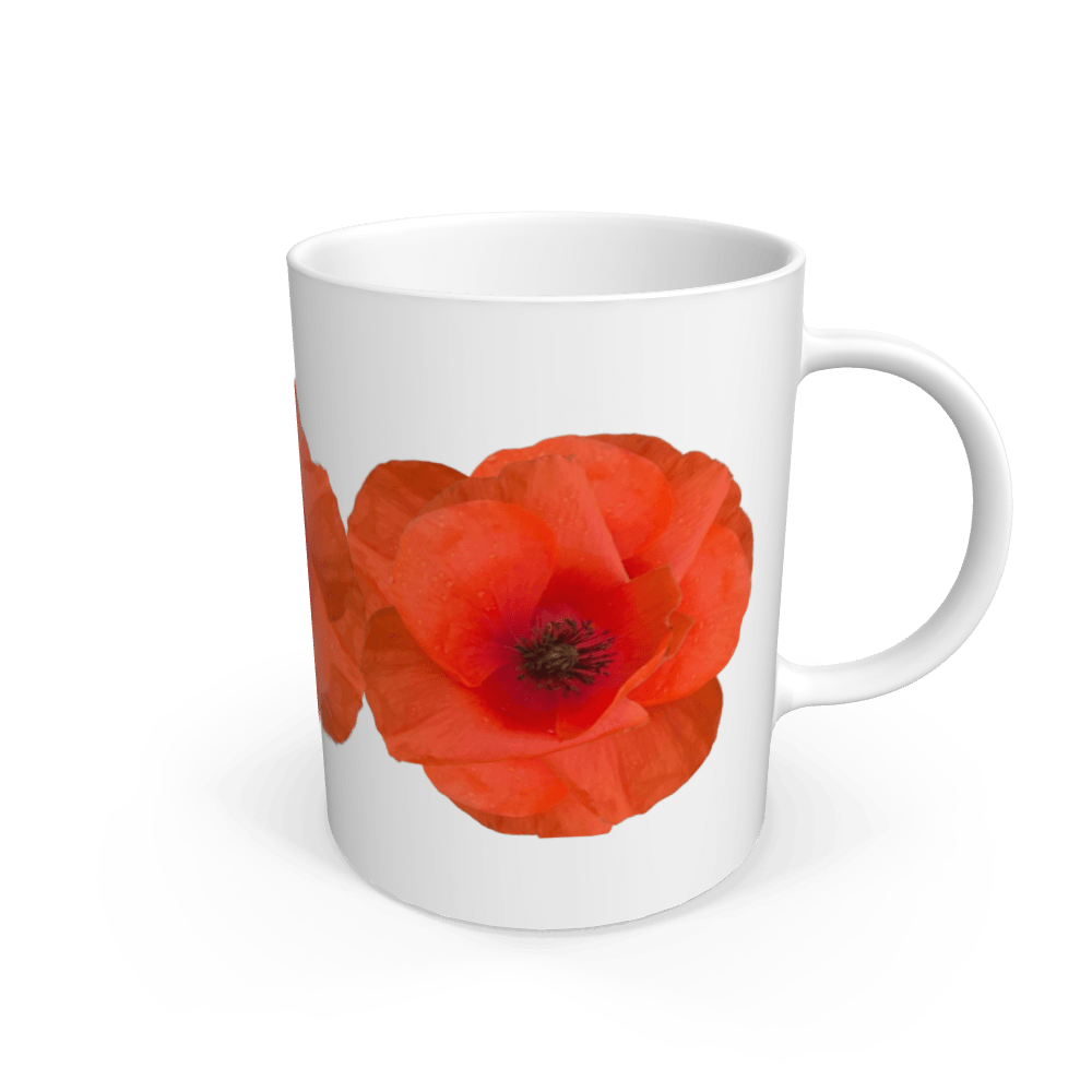 White Poppy Perfection Mug