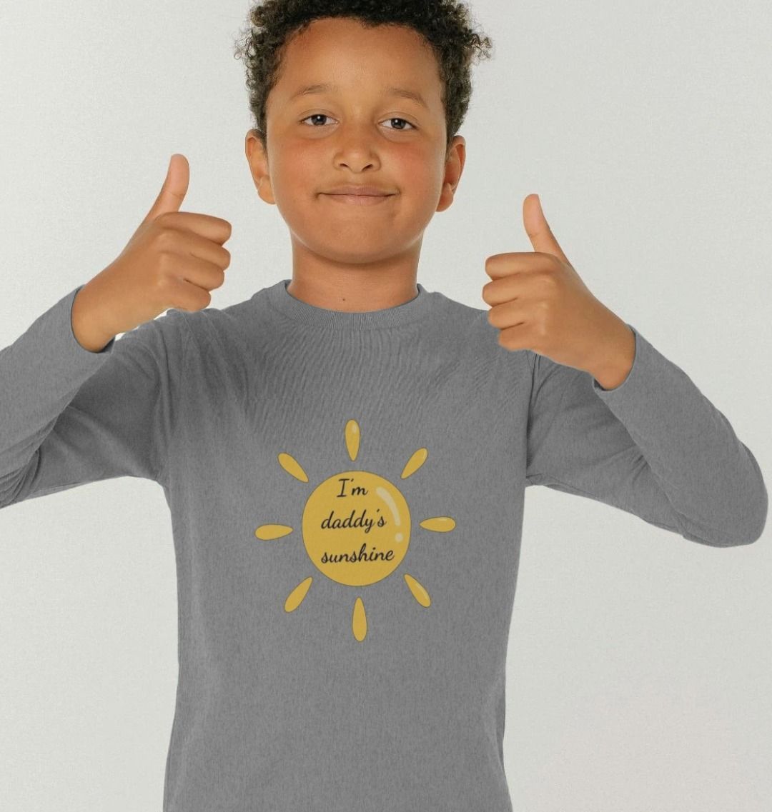 I'm Daddy's Sunshine | Organic Cotton Kid's Long-Sleeved T-shirt