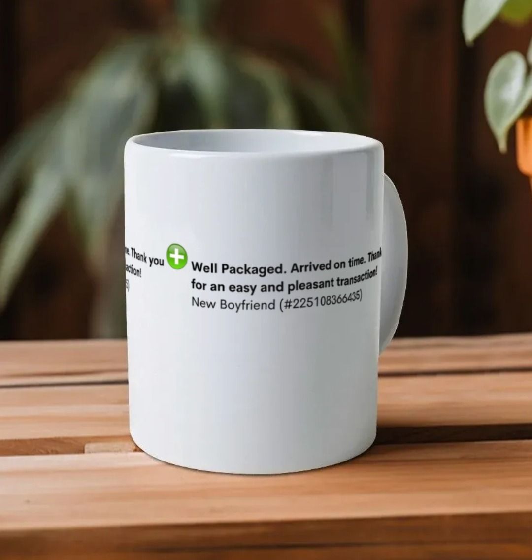 Funny Review New Boyfriend Coffee Mug.